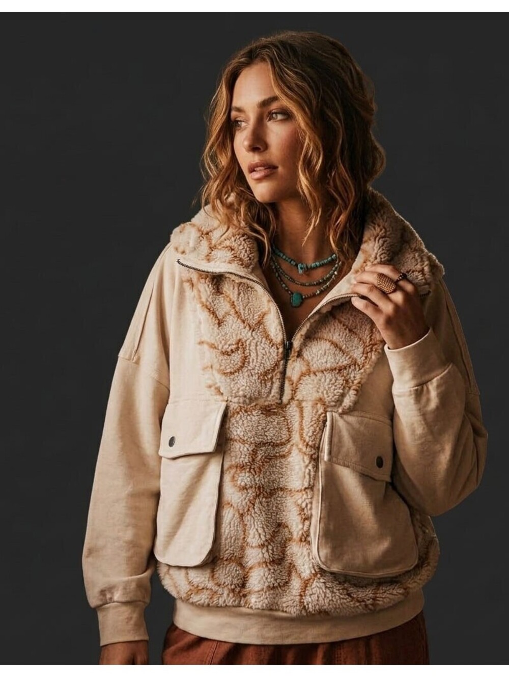 Listicle Sherpa Pullover